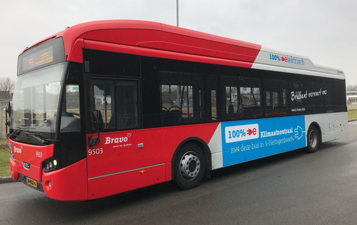 Negen nieuwe elektrische bussen in ’s-Hertogenbosch
