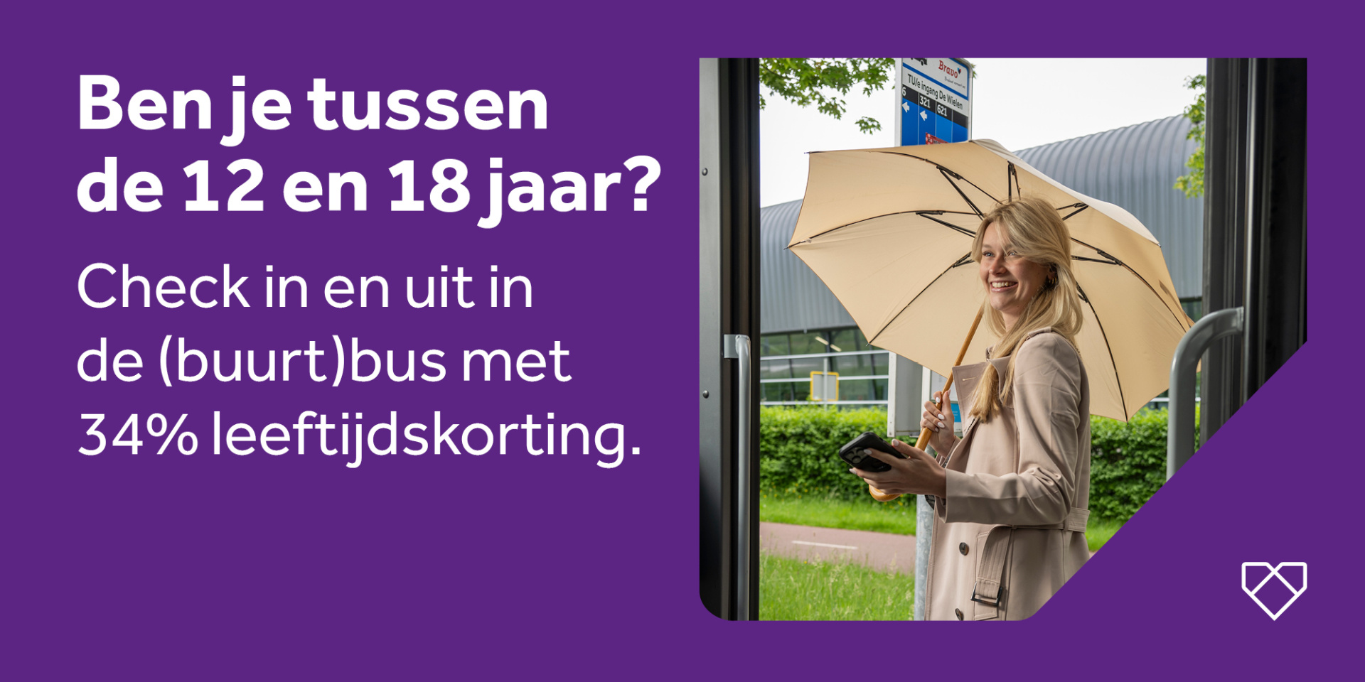 leeftijdskorting 12- 18 jaar 