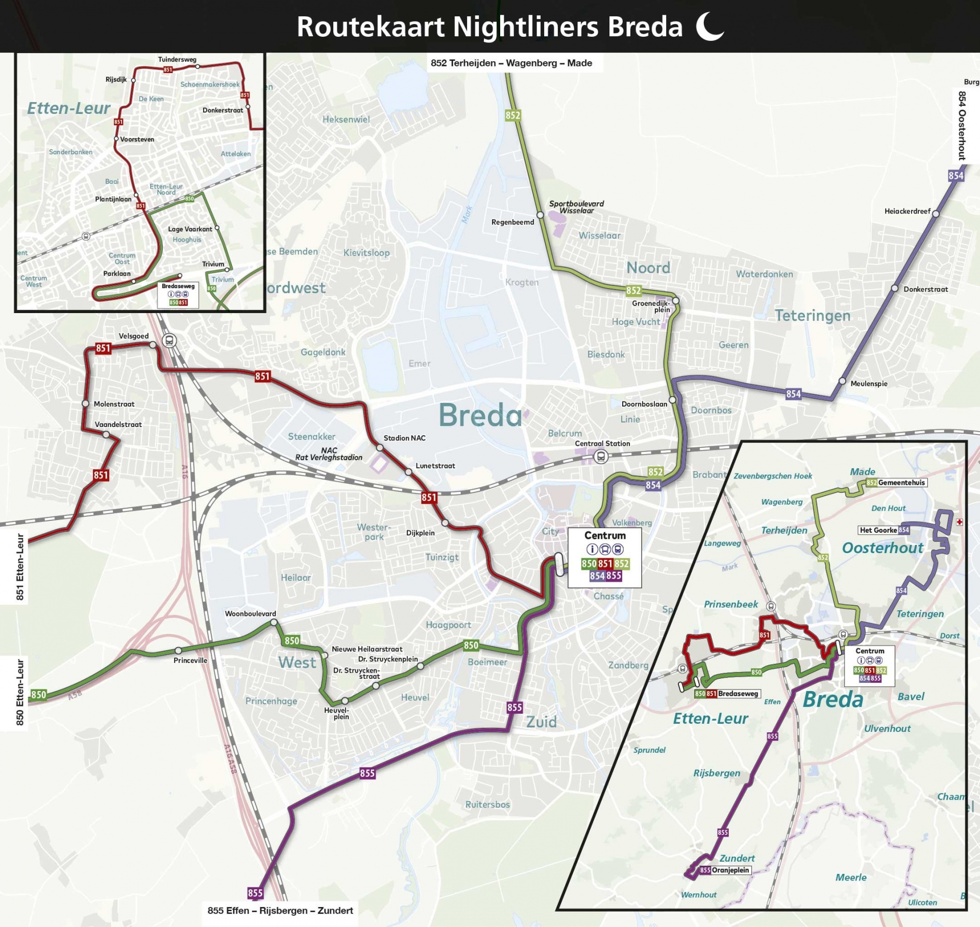 Route Nightliners Breda 